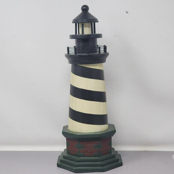Heritage Mint Nautical Collection 13"‎ Candy Cane Lighthouse Decorative Figurine - Picture 3 of 16